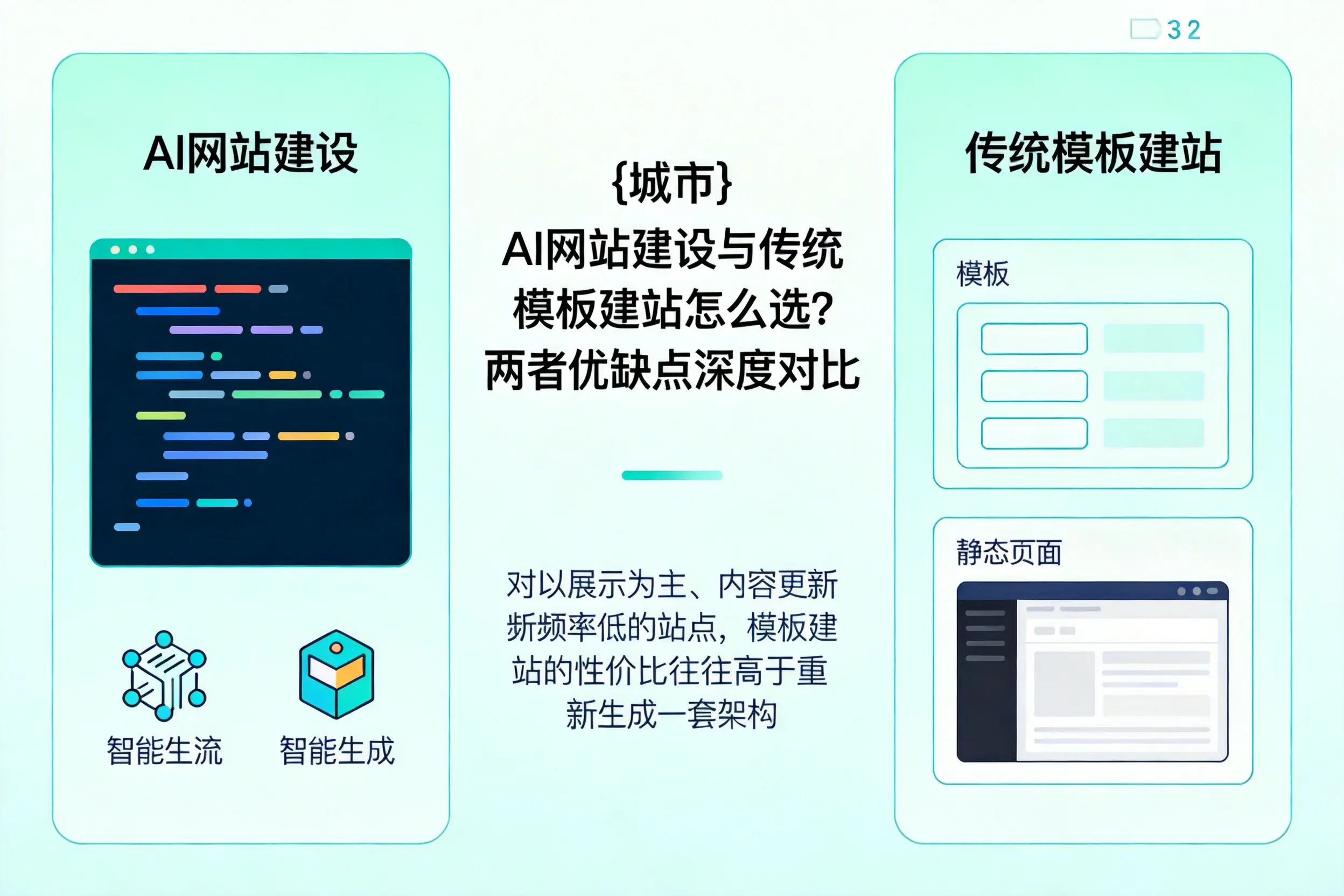 湘西AI网站建设与传统模板建站怎么选?两者优缺点深度对比