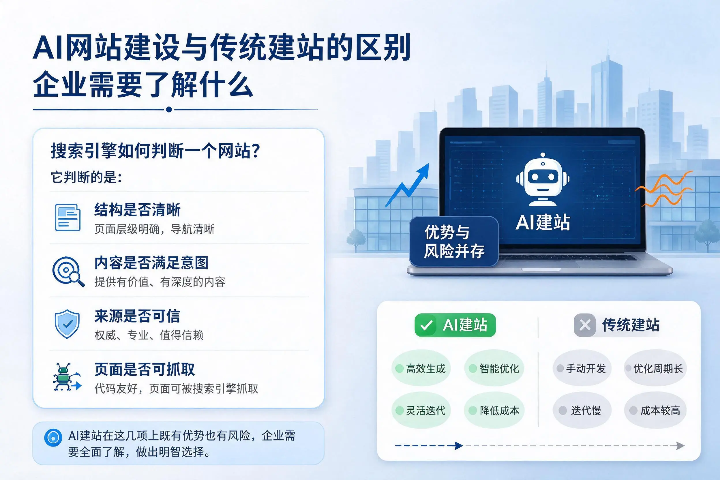 AI网站建设与传统建站的区别,湘西企业需要了解什么