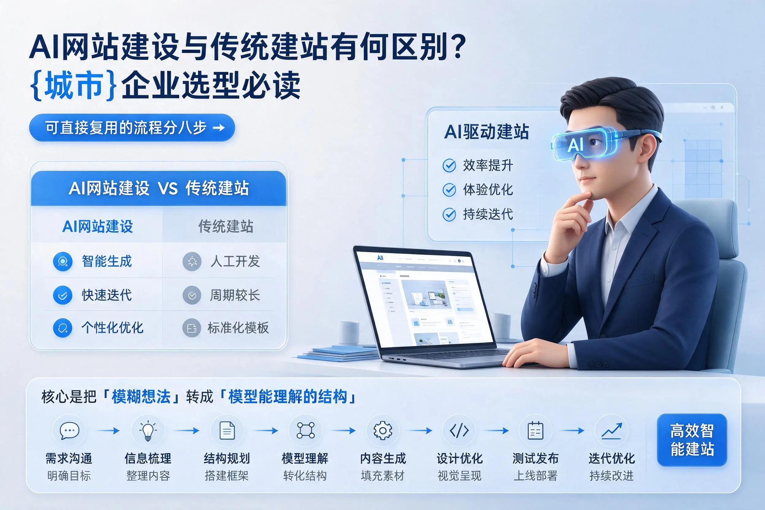 AI网站建设与传统建站有何区别?湘西企业选型必读