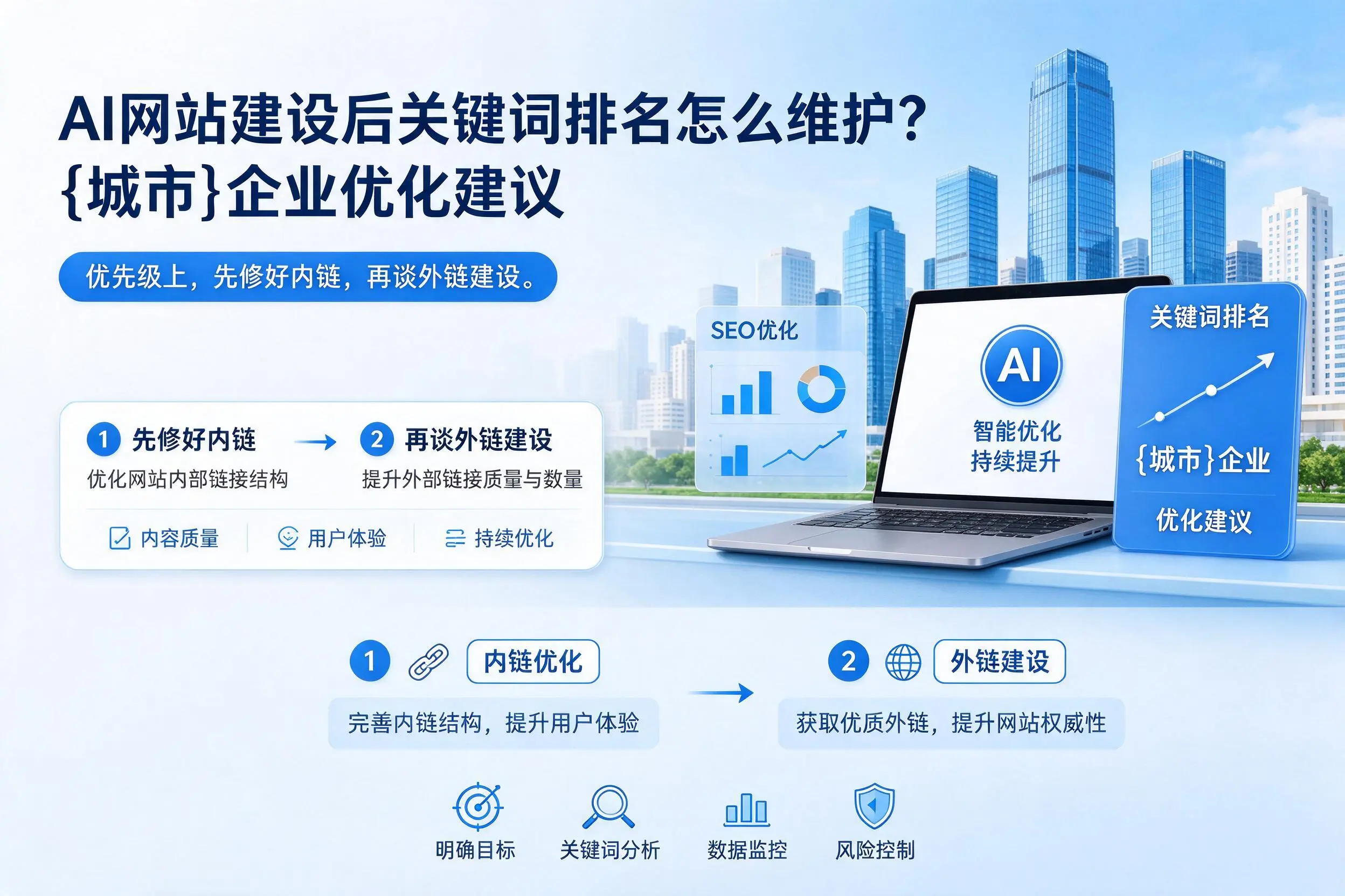 AI网站建设后关键词排名怎么维护?湘西企业优化建议