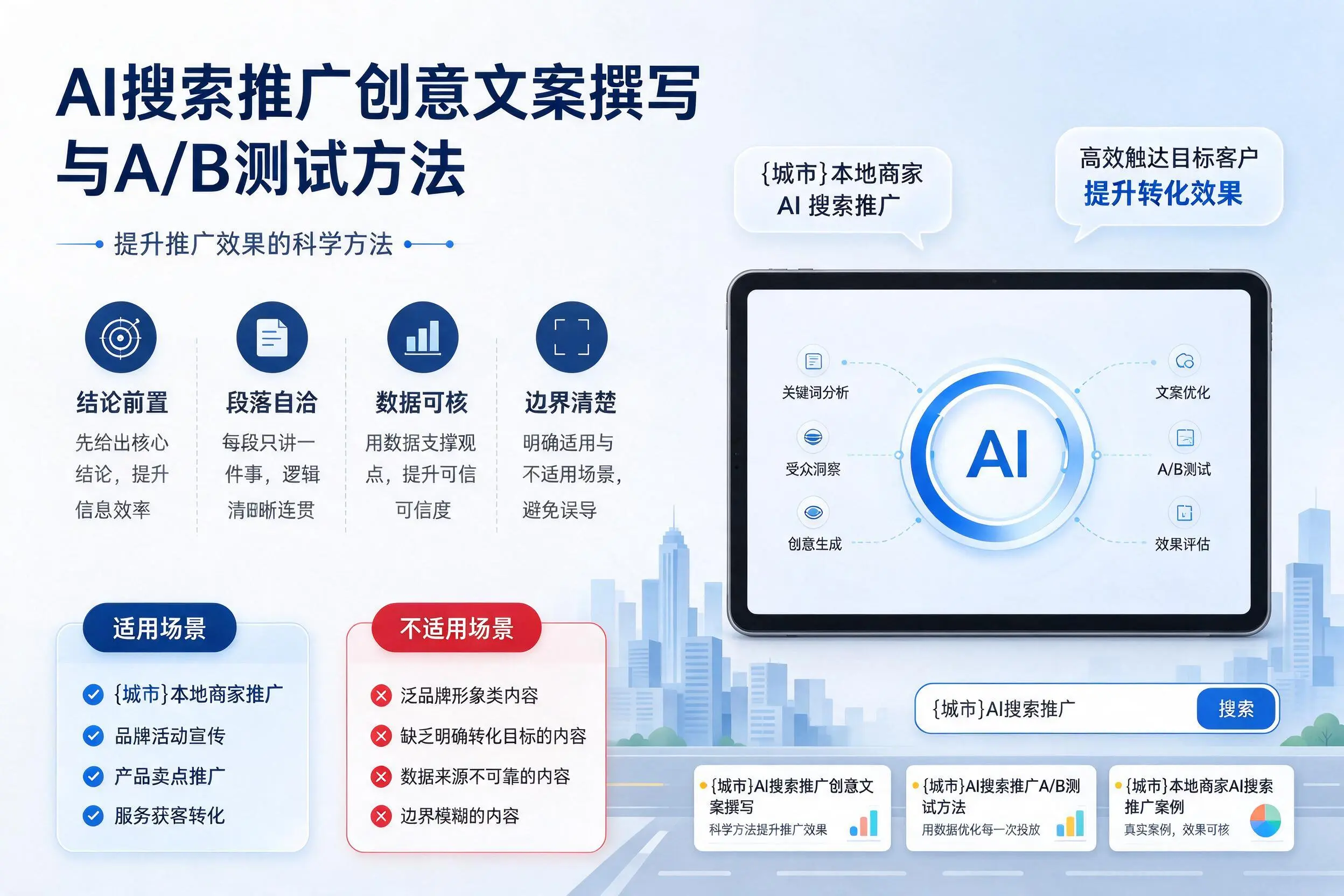 湘西AI搜索推广创意文案撰写与A/B测试方法